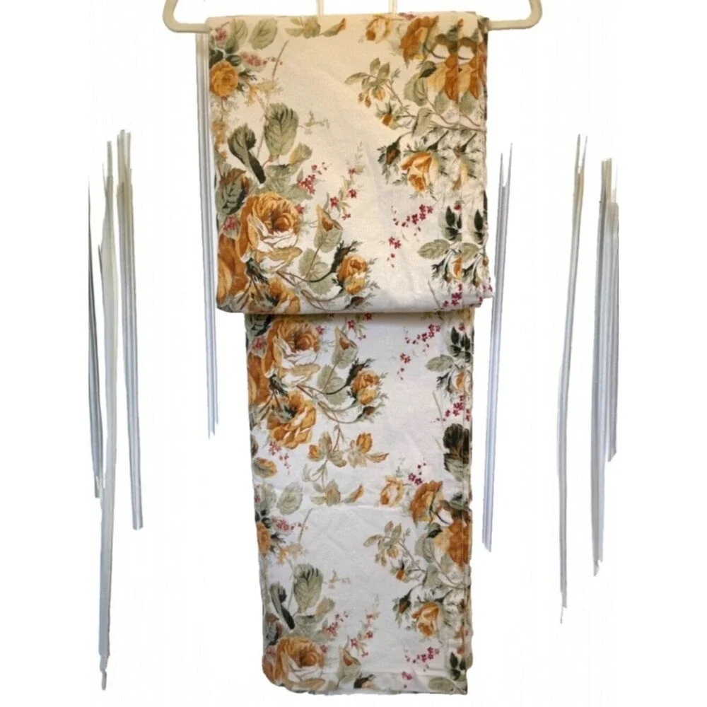 Le Telerie Toscane Heirloom Tablecloth 100% Cotton Floral Luxury Italy 96x66